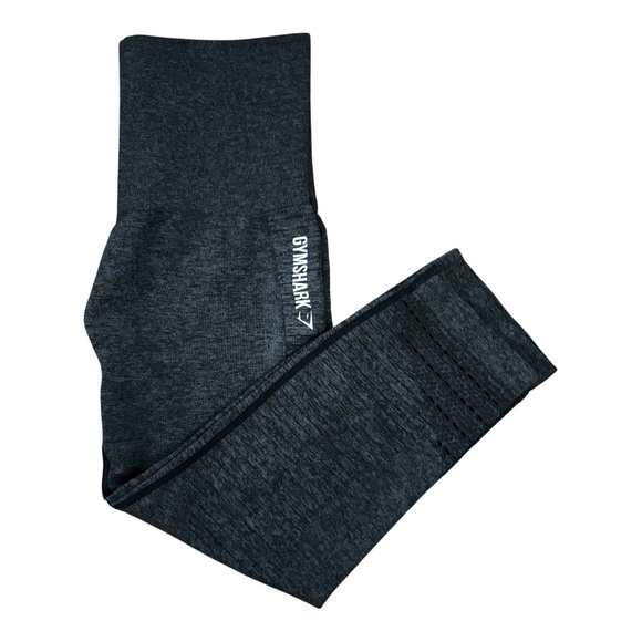 Gymshark Pants - Gymshark DRY - Moisture Management High Rise Cropped Leggings Dark Gray Small